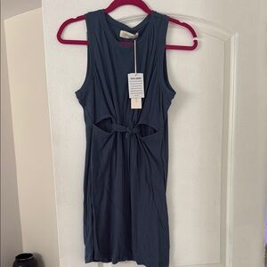 Ocean Drive Blue Sleeveless Dress cutout
